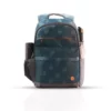 reversible backpack formal/casual look, turquoise/black