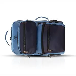 alpha 3 In 1 travel backpack with detachable slings, usb charging, blue