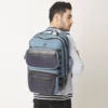 alpha 3 In 1 travel backpack with detachable slings, usb charging, blue