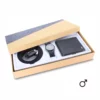 men's combo, men's formal black genuine leather belt, black men's watch, black men's genuine leather wallet