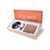 men's combo, men's formal brown genuine leather belt, rose gold/brown men's watch, tan/brown men's genuine leather wallet