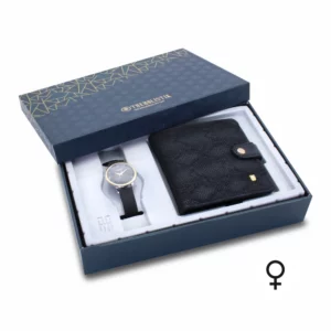 women's combo, women's watch, black women's wallet, designer wallet, black women's watch