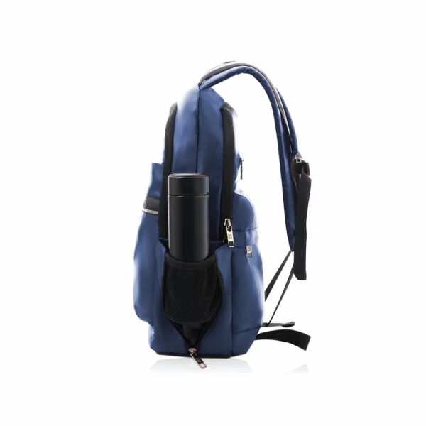 reversible backpack formal/casual look, navy blue