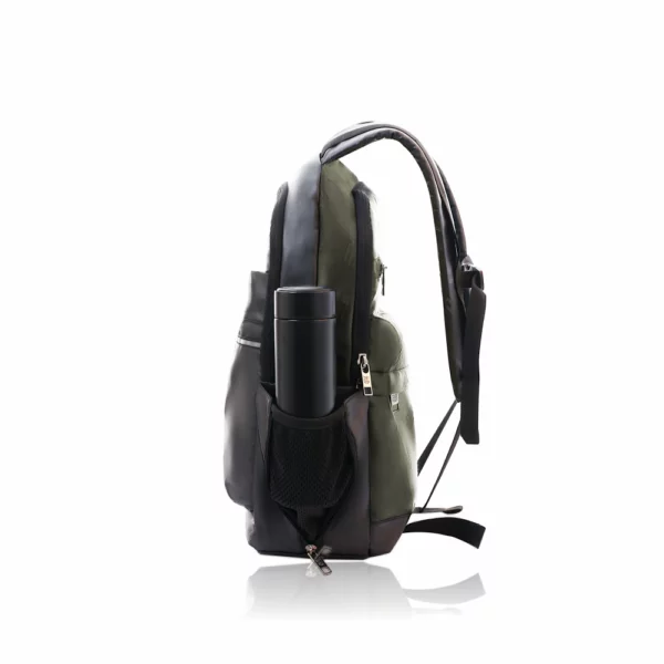 reversible backpack formal/casual look, olive/black