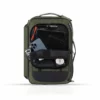commuter backpack with apparel organizer, olive/green
