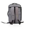 commuter backpack with apparel organizer, grey