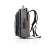 commuter backpack with apparel organizer, grey
