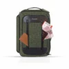 commuter backpack with apparel organizer, olive/green