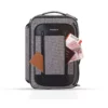 commuter backpack with apparel organizer, grey