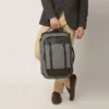 commuter backpack with apparel organizer, grey