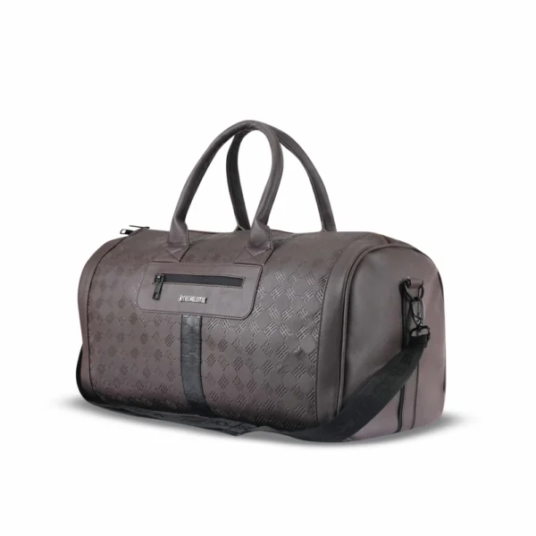 travelator handcrafted stylish duffel bag, brown