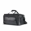 wanderer expandable duffel bag, USB charging port, RFID-protected front pockets, can be hanged inside any wardrobe or closet, black