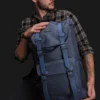 gear up casual laptop backpack, navy blue