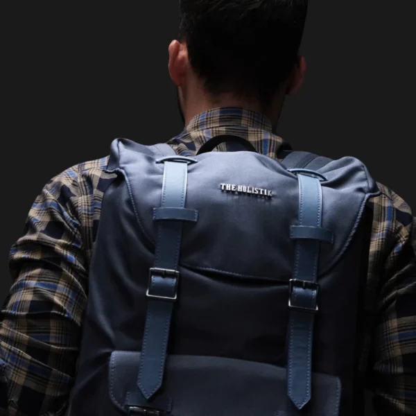 gear up casual laptop backpack, navy blue
