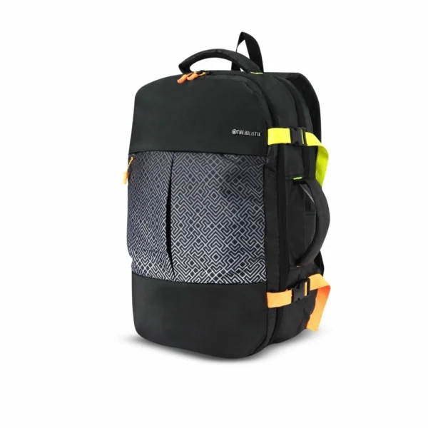traverse stylish travel backpack with apparel organizer, black