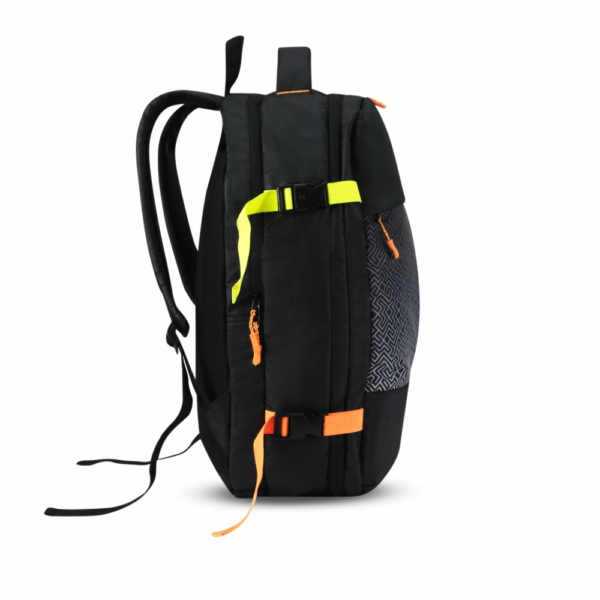 traverse stylish travel backpack with apparel organizer, black