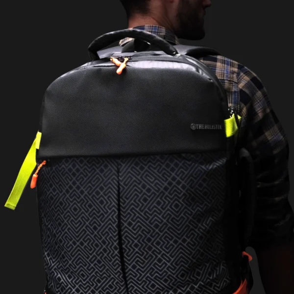 traverse stylish travel backpack with apparel organizer, black