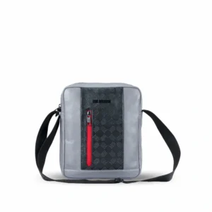 clever messenger elegant bag, grey/black