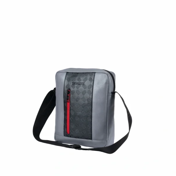 clever messenger elegant bag, grey/black
