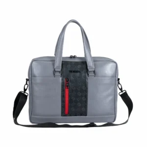 clever elegant laptop bag, grey/black, laptop up to 15" inch