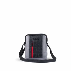 clever elegant sling bag, grey/black